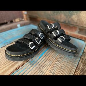 Dr Martens Blaire Leather Slide Sandals